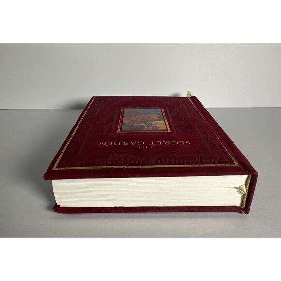 The Secret Garden 2001 Hallmark Gift Books by Frances Hodgson Burnett Felt Cover - Picture 6 of 9